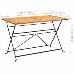 VidaXL 313159 outdoor table Brown - Additional view 6