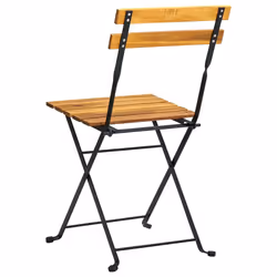 VidaXL 313160 outdoor chair Terrace Acacia wood, Steel Brown - Additional view 6
