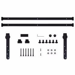vidaXL Mini Sliding Cabinet Door Kit Carbon Steel 183 cm Sliding Door Track - Additional view 4