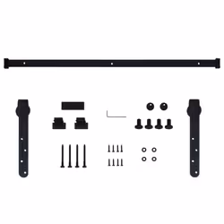 vidaXL Mini Sliding Cabinet Door Kit Carbon Steel 122 cm Sliding Door Track