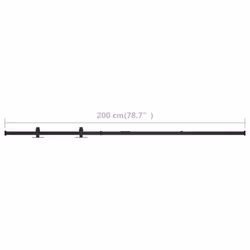 vidaXL Mini Sliding Cabinet Door Kit Carbon Steel 200 cm Sliding Door Track - Additional view 4