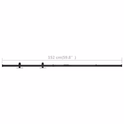 vidaXL Mini Sliding Cabinet Door Kit Carbon Steel 152 cm Sliding Door Track