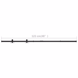vidaXL Mini Sliding Cabinet Door Kit Carbon Steel 122 cm Sliding Door Track