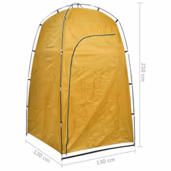 vidaXL Shower WC Changing Tent Yellow Moveable Toilet Privacy Shelter Outdoor
