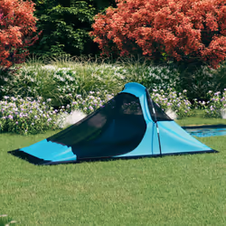 vidaXL Camping Tent Blue Hiking Outdoor Lightweight Tool Sun Rain Shelter