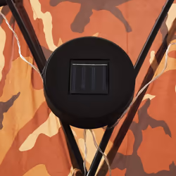 vidaXL Party Tent with LED and 4 Sidewalls Camouflage Event Camping Pavilion - Additional view 2