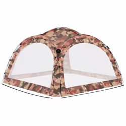 vidaXL Party Tent with LED and 4 Sidewalls Camouflage Event Camping Pavilion - Additional view 7