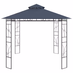 vidaXL Gazebo 4x3x2.7 m Anthracite 160 g/mÂ² Outdoor Living Structure Canopy