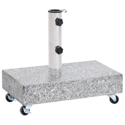 vidaXL Umbrella Base Light Grey Granite Parasol Base Stand Holder Outdoor