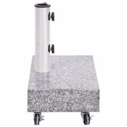 vidaXL Umbrella Base Light Grey Granite Parasol Base Stand Holder Outdoor