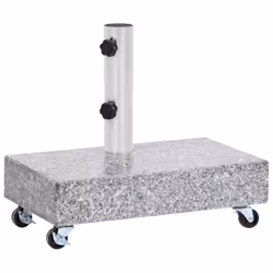 vidaXL Umbrella Base Light Grey Granite Parasol Base Stand Holder Outdoor