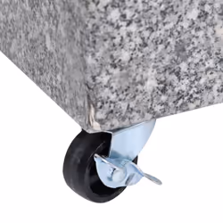 vidaXL Umbrella Base Light Grey Granite Parasol Base Stand Holder Outdoor - Additional view 5
