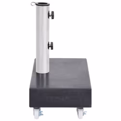 vidaXL Umbrella Base Black Granite Parasol Base Stand Holder Outdoor Patio