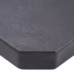 vidaXL Umbrella Weight Plate Black Granite Parasol Stand Holder Patio Garden