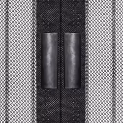 vidaXL 2x Insect Door Curtains with Magnet Blocks Black 210x90 cm Fly Screen - Additional view 4