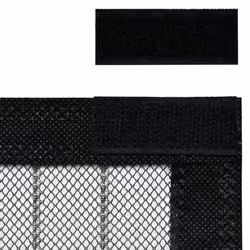 vidaXL 2x Insect Door Curtains with Magnet Blocks Black 210x90 cm Fly Screen - Additional view 6