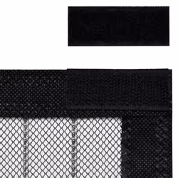 vidaXL 2x Insect Door Curtains with Magnet Blocks Black 220x130 cm Fly Screen - Additional view 6