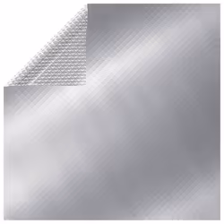 vidaXL Floating Rectangular PE Solar Pool Flim 6x4 m Silver Pond Protector