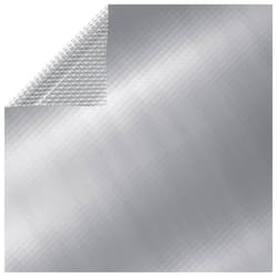 vidaXL Floating Rectangular PE Solar Pool Flim 6x4 m Silver Pond Protector