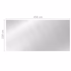 vidaXL Pool Cover Silver 450x220 cm PE Garden Swimming Pool Protector Flim - Additional view 4