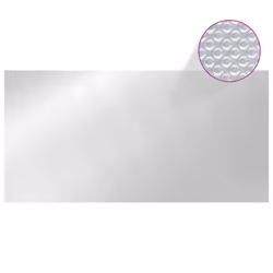 vidaXL Pool Cover Silver 600x300 cm PE Garden Swimming Pool Protector Flim