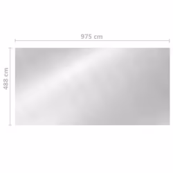 vidaXL Pool Cover Silver PE Above Ground Solar Pond Film Covering Accessory - Additional view 4