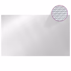 vidaXL Rectangular Pool Cover 500x300 cm PE Silver Garden Pool Protector Flim