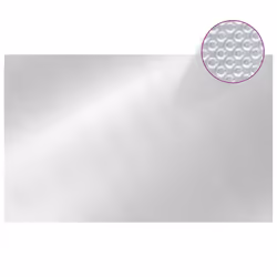 vidaXL Rectangular Pool Cover 800x500 cm PE Silver Garden Pool Protector Flim