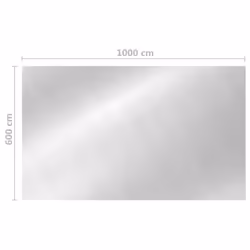 vidaXL Rectangular Pool Cover PE Silver Solar Pond Film Covering Accessory - Additional view 4