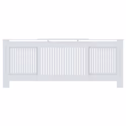 vidaXL MDF Radiator Cover White Heating Cabinet Heater Shelf Indoor Furniture - Additional view 2