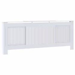 vidaXL MDF Radiator Cover White Heating Cabinet Heater Shelf Indoor Furniture - Additional view 3