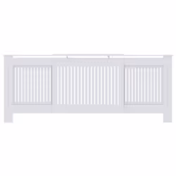 vidaXL MDF Radiator Cover White Heating Cabinet Heater Shelf Indoor Furniture - Additional view 8