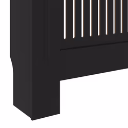 vidaXL MDF Radiator Cover Black Heating Cabinet Heater Shelf Indoor Furniture - Additional view 6