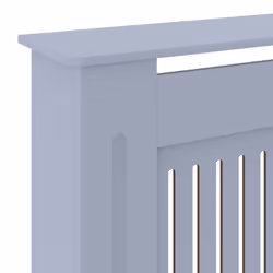 vidaXL MDF Radiator Cover Grey Heating Cabinet Heater Shelf Indoor Furniture - Additional view 5
