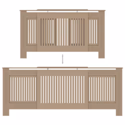 vidaXL MDF Radiator Cover Heating Cabinet Heater Shelf Indoor Grill Furniture - Additional view 4