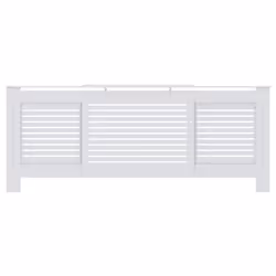 vidaXL MDF Radiator Cover White Heater Shelf Heating Cabinet Indoor Furniture