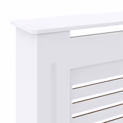 vidaXL MDF Radiator Cover White Heater Shelf Heating Cabinet Indoor Furniture - Additional view 5