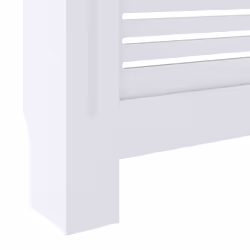 vidaXL MDF Radiator Cover White Heater Shelf Heating Cabinet Indoor Furniture - Additional view 6