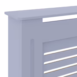 vidaXL MDF Radiator Cover Grey Heater Shelf Heating Cabinet Indoor Furniture - Additional view 5