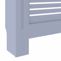 vidaXL MDF Radiator Cover Grey Heater Shelf Heating Cabinet Indoor Furniture - Additional view 6
