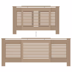 vidaXL MDF Radiator Cover Heater Shelf Heating Cabinet Indoor Grill Furniture - Additional view 4
