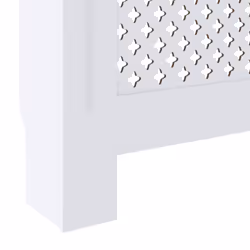 vidaXL MDF Radiator Cover White Indoor Furniture Heating Cabinet Heater Shelf - Additional view 6