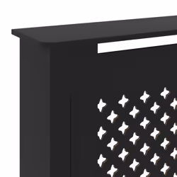vidaXL MDF Radiator Cover Black Indoor Furniture Heating Cabinet Heater Shelf - Additional view 5
