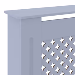 vidaXL MDF Radiator Cover Grey Indoor Furniture Heating Cabinet Heater Shelf - Additional view 5