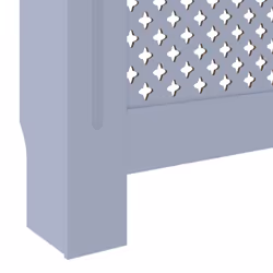 vidaXL MDF Radiator Cover Grey Indoor Furniture Heating Cabinet Heater Shelf - Additional view 6