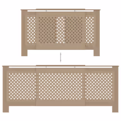 vidaXL MDF Radiator Cover Indoor Grill Furniture Heating Cabinet Heater Shelf - Additional view 4
