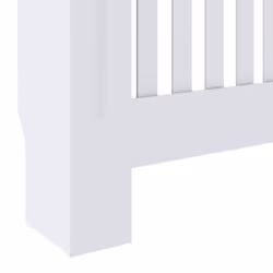 vidaXL MDF Radiator Cover White Heating Cabinet Heater Shelf Indoor Furniture - Additional view 5