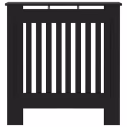 vidaXL MDF Radiator Cover Black Heating Cabinet Heater Shelf Indoor Furniture