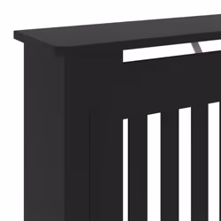 vidaXL MDF Radiator Cover Black Heating Cabinet Heater Shelf Indoor Furniture - Additional view 4