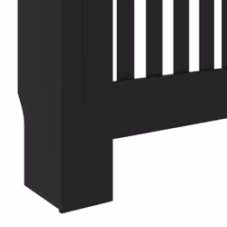 vidaXL MDF Radiator Cover Black Heating Cabinet Heater Shelf Indoor Furniture - Additional view 5